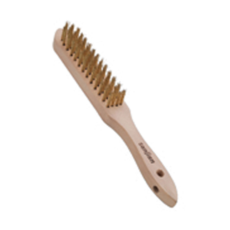 Comparing Brass Bristle Softness and Steel Hardness in a Wire Brush Cleaning Tool